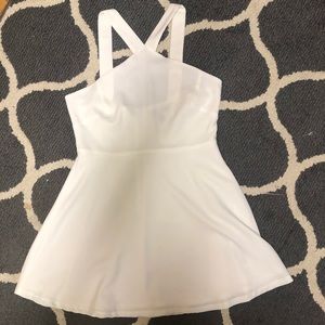 White semi formal dress